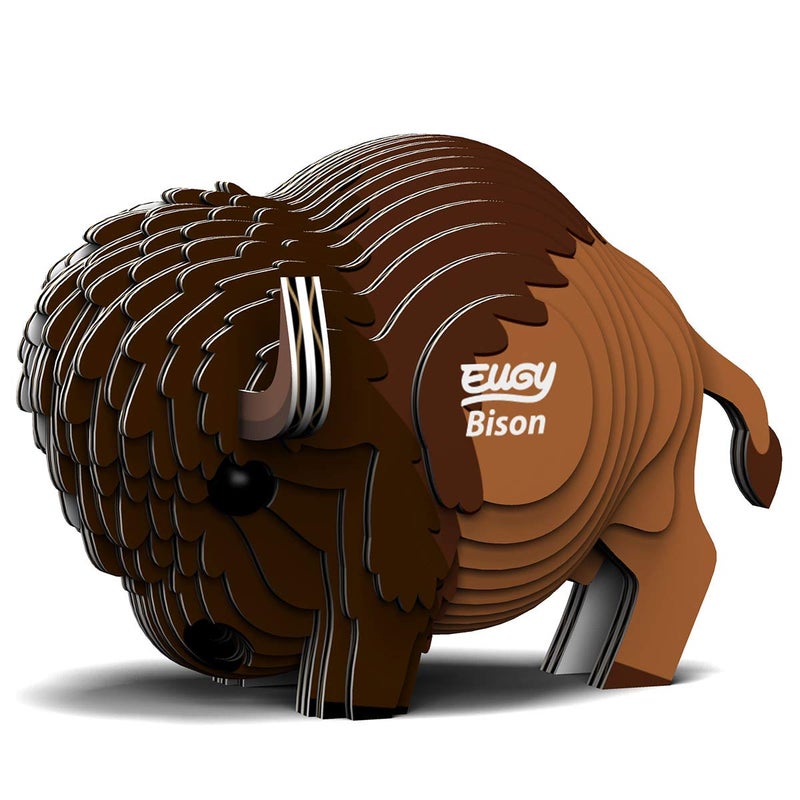 Eugy Bison 3D Puzzle  24 Piece Eco-Friendly Educational Toy Puzzles for Boys  Girls & Kids Ages 6+ - Image 1